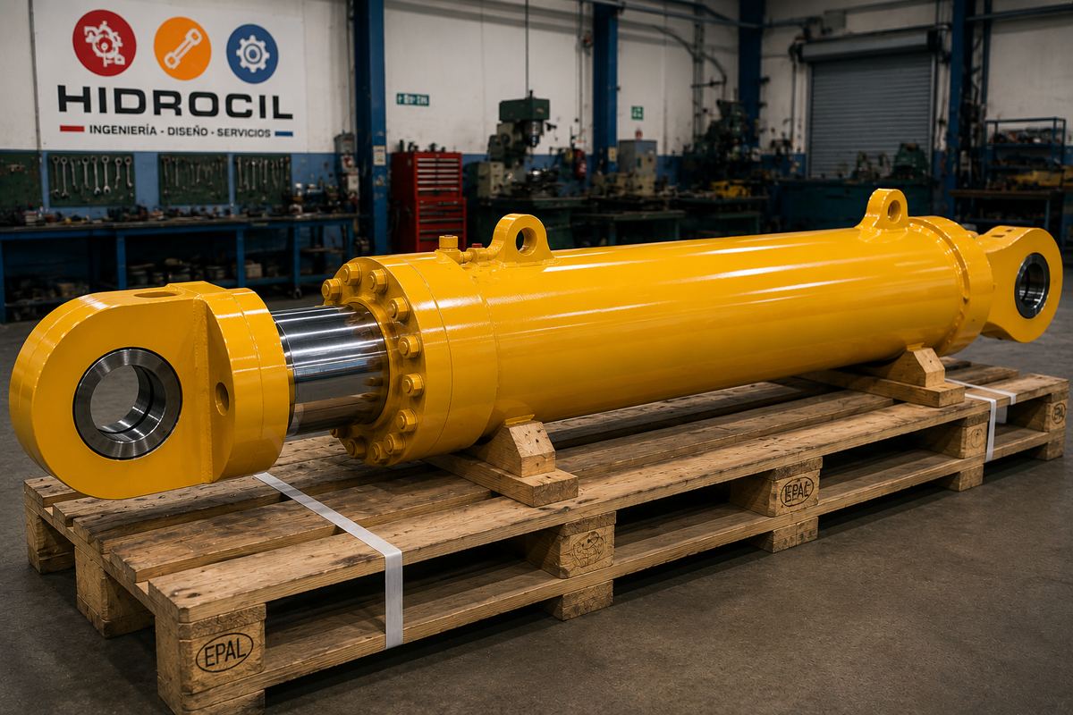 Cilindro hidráulico fabricado por HIDROCIL